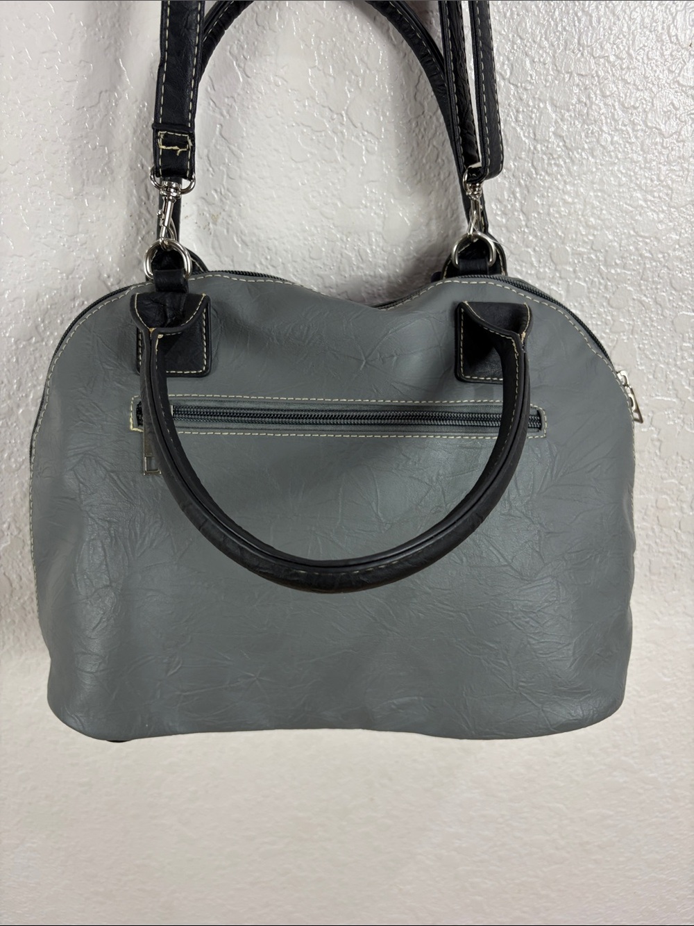 Stone & Co. Gray and Black Women’s Shoulder Satchel - Picture 8 of 17